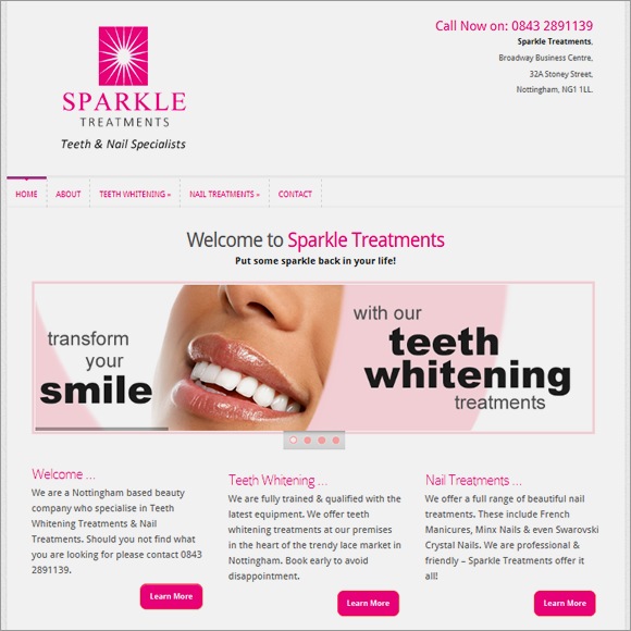 sparkle-treatments-website